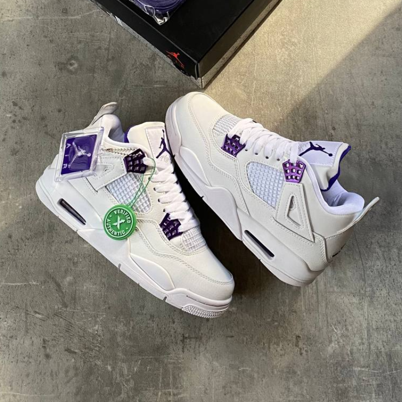 Nike Air Jordan 4 Retro 'Purple Metallic' Main Image